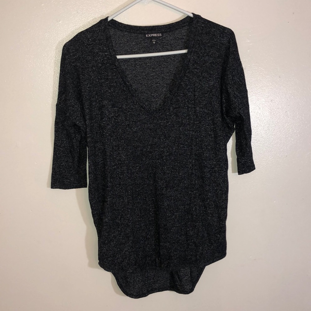 black and grey sweater